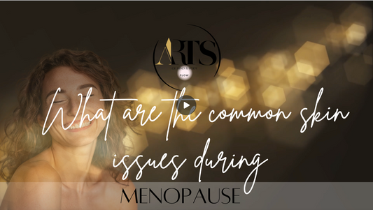 What are the common skin issues during menopause?