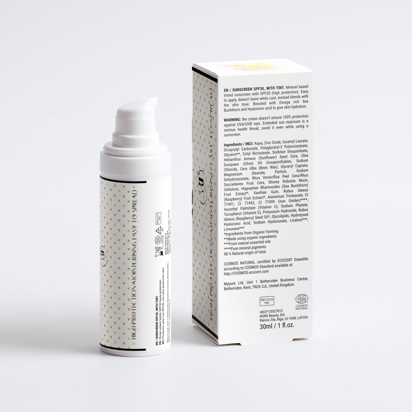 Mineral SPF30, with tint, for face, Glamluxe